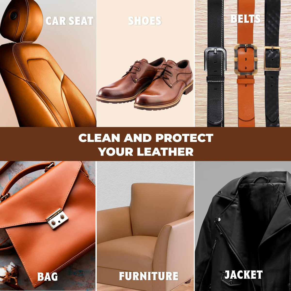 Leather Spot Cleaner  - All Natural Ingredient - European Leather Care - Made in USA