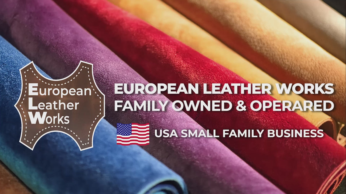 Suede Leather 4-5 oz (1.6-2mm) A/B Grade Chap Split Leather Cowhide | Pre-Cut Hides | USA Made