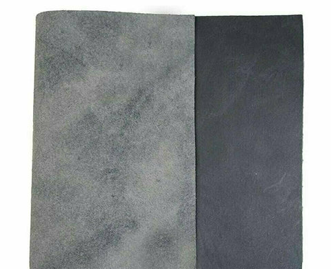 ELW Tooling Leather 5/6 OZ (2-2.4mm) Thickness | Black Color | Pre-Cut | Finished Full Grain Leather Cowhide Handmade Perfect for Crafting, Sewing, Molding, Workshop - elwshop.com