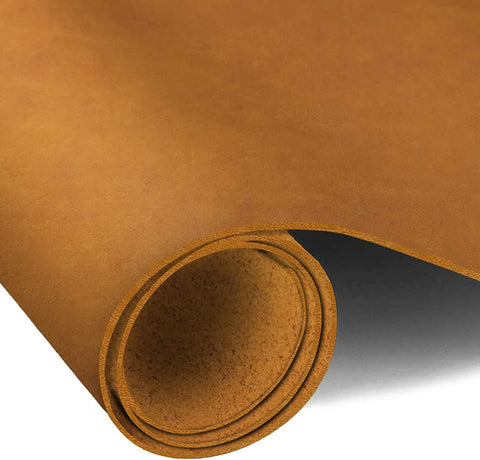 ELW 8-10 oz. (3-4mm) Thick Pre-Cut Piece 6"x6'' to 24"x48" - Available Bourbon, Tobacco & Whiskey Brown Color - Full Grain Leather Grass Fed Cow Hides, Oil Tanned for Tooling, Carving, Molding, Craft, Hobby, Sewing, Pyrography, Knife Sheaths - elwshop.com