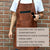 ELW Full Grain Leather Apron-1 Pouch, BBQ Apron, Men & Women's Apron, Kitchen, Cooking, Bartending, Workshop, One Size Fit - elwshop.com