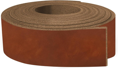 ELW 5-6 oz (2-2.4mm) Nappa Oil Tanned & Waxy Finish Leather  50" (127cm) Length, Belt Grade Straps Full Grain Length Craftsman A/B Grade Natural Cowhide, DIY, Crafting, Strips