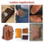 ELW Oil & Vegetable Tanned Leather Scraps - Cowhide Remnants Full Grain & Latigo Leather for Tooling, Holsters, Knife Sheath, Carving, Embossing, Stamping