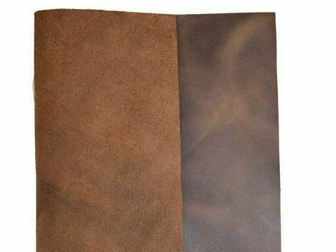 Full Grain Leather 12"x6" Set of 2  5/6oz (2.0mm) Tooling Crafts Cowhide Brown - elwshop.com